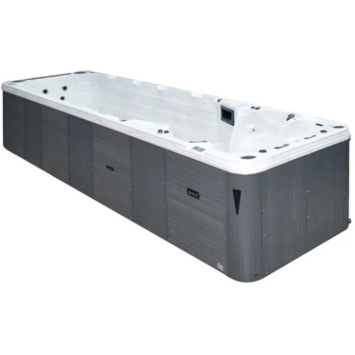 Плавальний SPA басейн Passion Spas Aquatic 6 (780x228x155 см), Сріблясто-білий