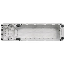 Плавальний SPA басейн Passion Spas Aquatic 6 (780x228x155 см), Сріблясто-білий