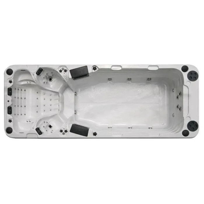 Плавальний SPA басейн Passion Spas Aquatic 5 (580x228x155 см), Сріблясто-білий