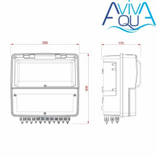 Станція контролю якості води Aquaviva K800 Kontrol pH-Rx-Cl-t°