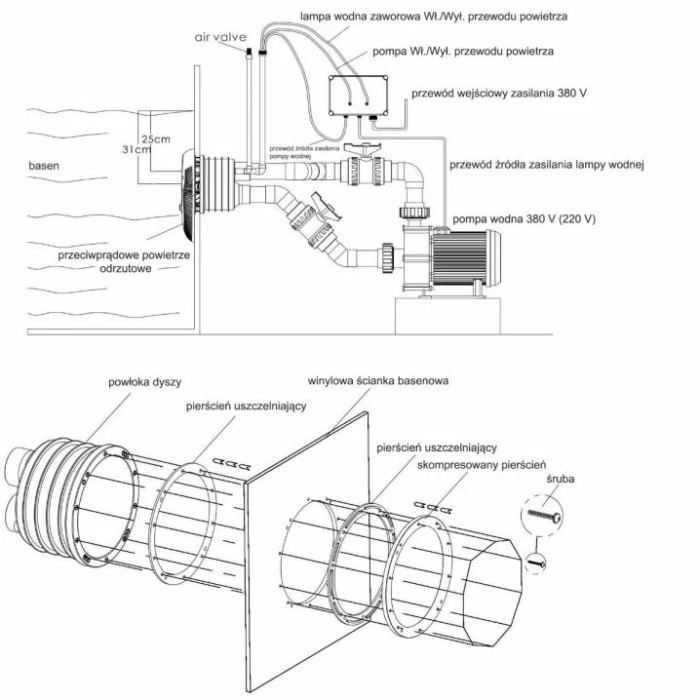 Протитечія Aquaviva WTB300T 60 м3/год (380 В)