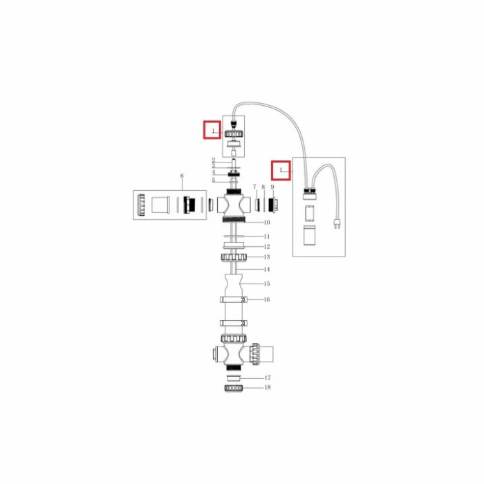 Блок живлення для УФ установки Emaux T-UV16