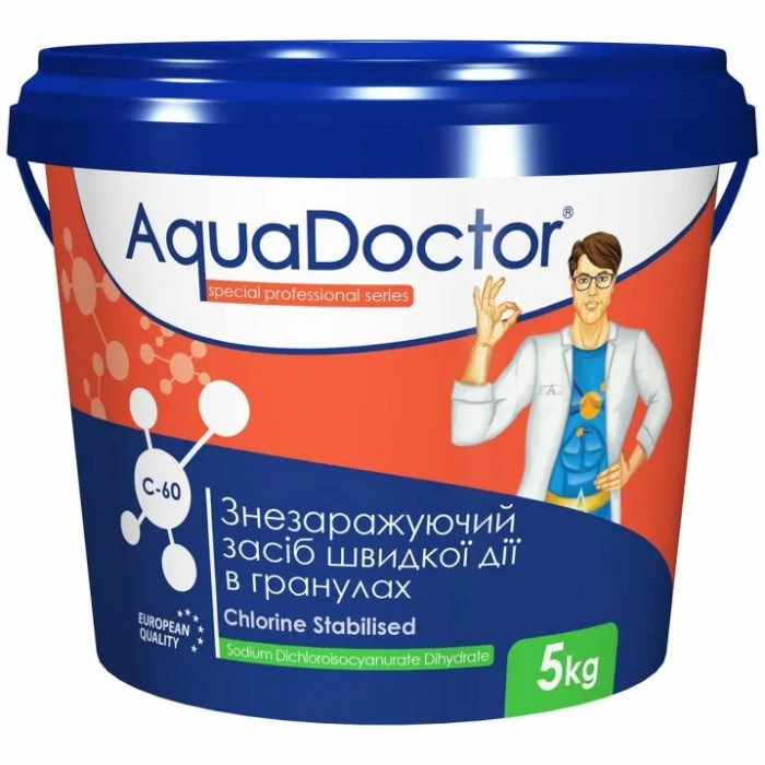 Хлор AquaDoctor C-60 50 кг в гранулах
