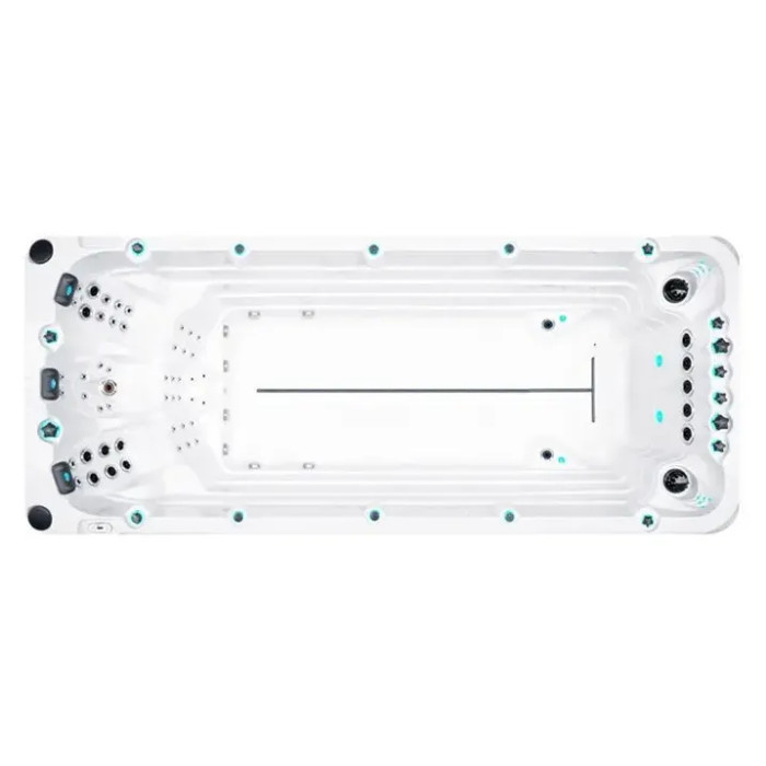 Плавальний SPA басейн Passion Spas Activity 2 Deep (549x226x152 см), Сріблясто-білий