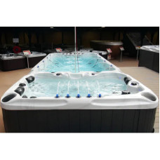 Плавальний SPA басейн Passion Spas Fitness 1 (400x228x126 см), Сріблясто-білий