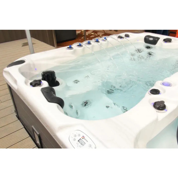 Плавальний SPA басейн Passion Spas Fitness 1 (400x228x126 см), Сріблясто-білий