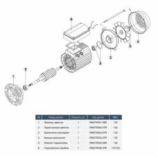 Насос Hayward HCP111003E KTB1000 T2.B IE3 (380 В, 108 м3/ч, 10 HP)