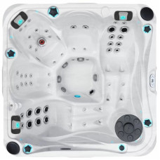 Гідромасажний басейн Passion Spas Delight (213х213х91 см), Сріблясто-білий