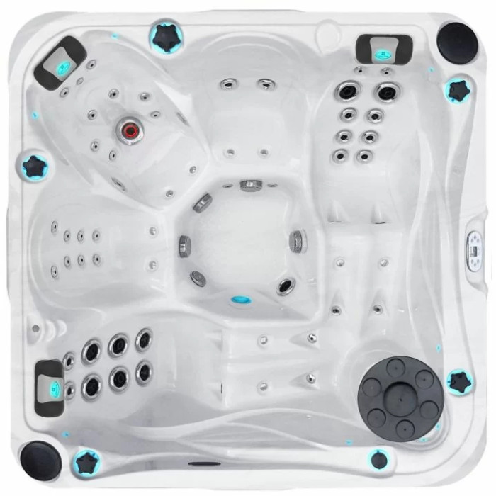 Гідромасажний басейн Passion Spas Delight (213х213х91 см), Сріблясто-білий