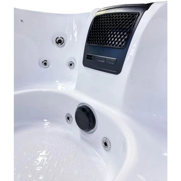 Гідромасажний басейн Passion Spas Flame (190х190х81 см), Сріблясто-білий