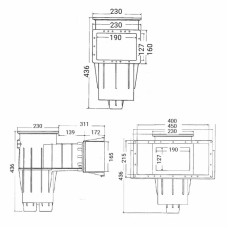 Скімер Hayward 3118 PREMIUM Wide під бетон