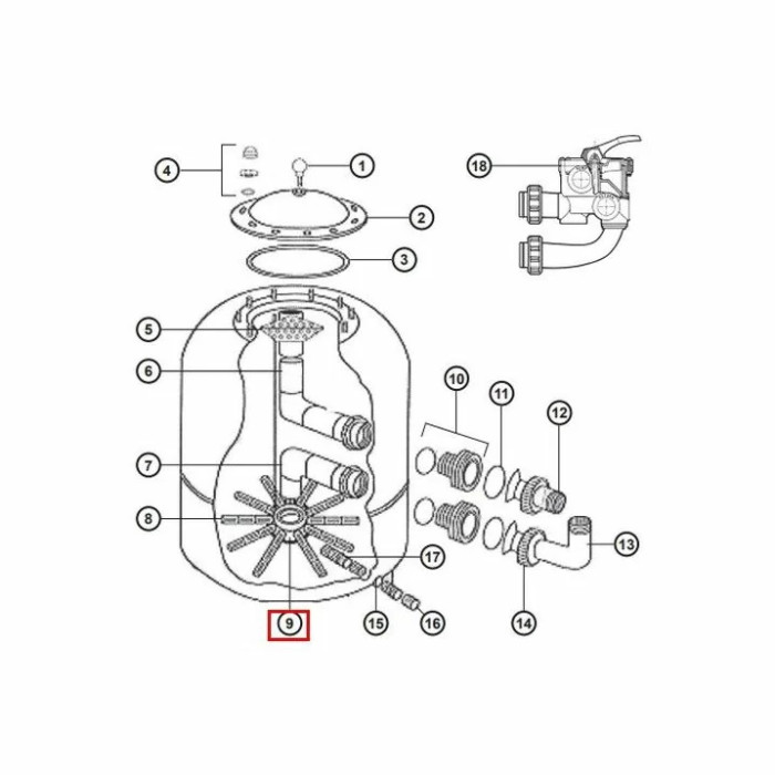 Дюзова коробка Hayward NCX12024