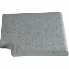 Кутовий копінговий камінь Aquazone Tuff 320x400x50-25 мм, сірий (пористий)
