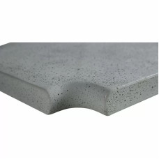 Кутовий копінговий камінь Aquazone Tuff 320x400x50-25 мм, сірий (пористий)