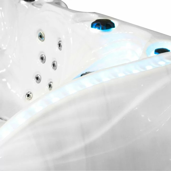 Гідромасажний басейн Passion Spas Ecstatic Mighty Wave (305x228x91 см), Сріблясто-білий