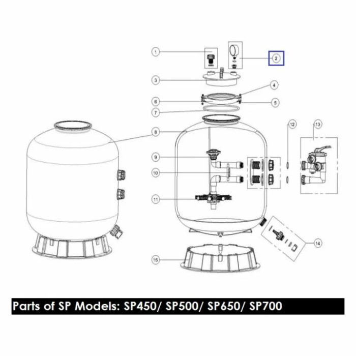 Манометр Emaux PPG50 06021009 пластик