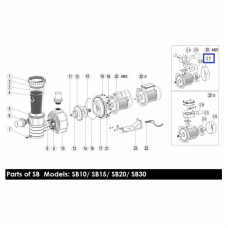 Кришка вентилятора насоса Emaux SB/SR20/30 (1031008)