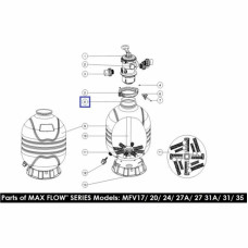 Гумова прокладка під 6-поз. кран для фільтра Emaux MFV (2010007)