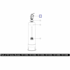 Кран шестиходовий 1'' Emaux HD серії MPV06 88281403, (верхнє підключення)