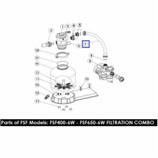 Шланг підключення фільтр-насоса з муфтами для ф/у Emaux FSF650 89032401