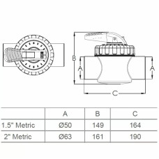 Кран Emaux V40-2 (E) двопозиційний 50 мм