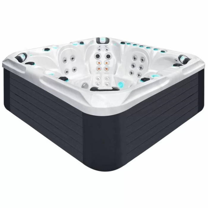 Гідромасажний басейн Passion Spas Excite Mighty Wave (224x224x91 см), Сріблясто-білий