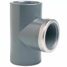 Трійник ПВХ Effast RGRTIR020B 90° з металевим кільцем d20x1/2"