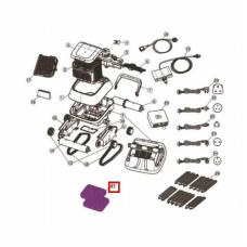 Додатковий фільтр дрібних частинок для пилососа Aquaviva Black Pearl 7310 (71170), 1 шт.