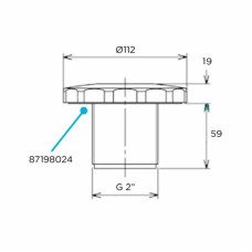 Форсунка пилососна Flexinox 87198024, під бетон
