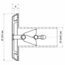 Форсунка Flexinox 87198034 (40 м3/год), під бетон