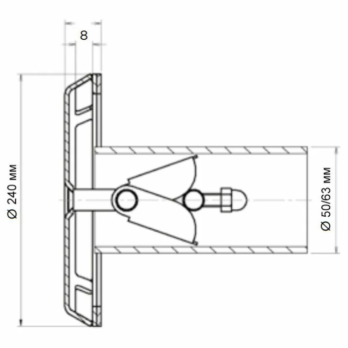Форсунка Flexinox 87198034 (40 м3/год), під бетон