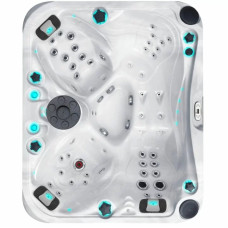 Гідромасажний басейн Passion Spas Happy (213х175х83 см), Сріблясто-білий