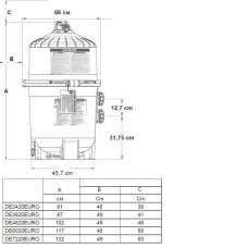 Фільтр Hayward ProGrid DE4820 (22 м3/год., D660)