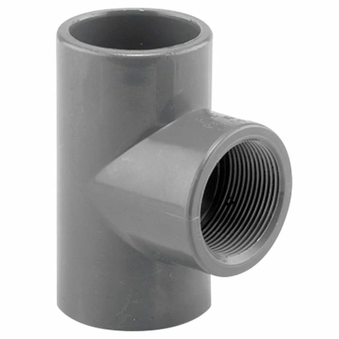 Трійник перехідний 90° ПВХ Hidroten 1002221, BP, d20 мм, 1/2"