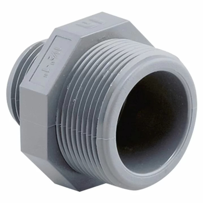 Ніпель перехідний ПВХ Hidroten 1002457, НР-НР, d2"- 3/4"