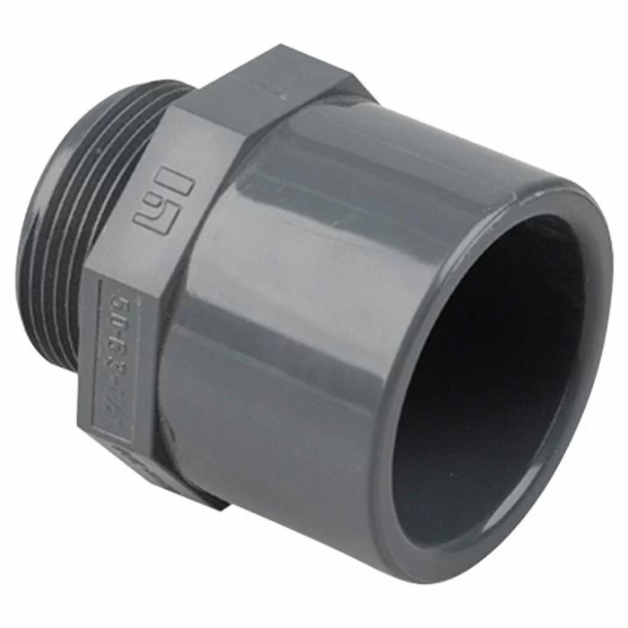 Подвійний адаптер ПВХ Hidroten 1002753, муфта/втулка, НР, d50-63 мм, 1 1/2"