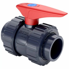 Кран кульовий ПВХ Hidroten 1011682, з муфтовим закінченням, d110 мм
