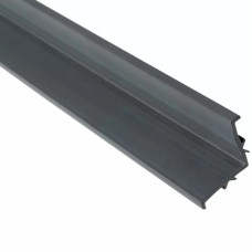 L-подібний профіль Aquaviva PPG Gray для переливної решітки, 2000х25 мм