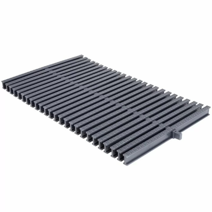 Переливна решітка Aquaviva KTG-30 Classic з центральним з'єднанням, 295x25 мм (сіра)