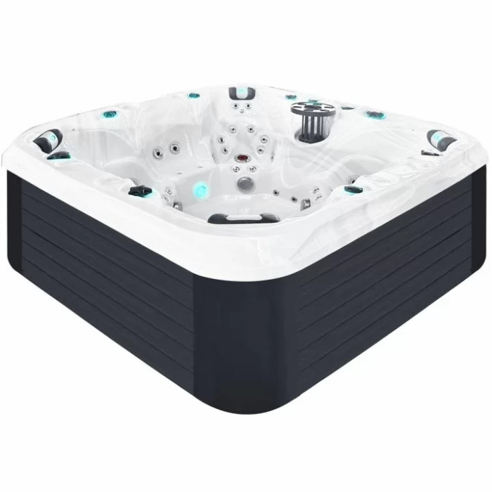 Гідромасажний басейн Passion Spas Joy (225х225х91 см), Сріблясто-білий