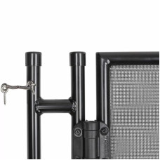 Двері із замком для огорожі Aquaviva Fence Black