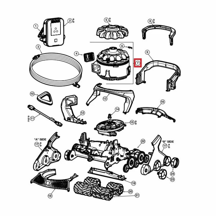 Комплект Cyclone для робота-пилососа Hayward AquaVac 600/650 (RCX361140KIT234)