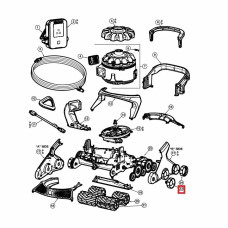 Комплект коліс для робота-пилососа Hayward AquaVac 600/650 (RCX36140311234)