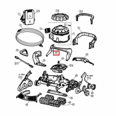 Корпус передньої ручки пилососа Hayward AquaVac 600/650 (RCX361331782237)