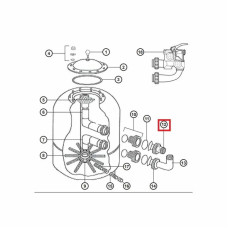 Муфта Hayward NCX2312059 для фільтра NC d 500-600