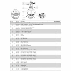 Дюзова коробка в комплекті з трубою для Emaux MFV20 89012508