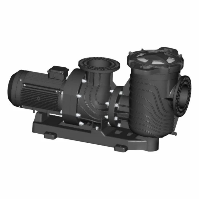 Насос Aquaviva LX SEQ1000 (380 В, 122 м3/год, 10 HP), пластикова підставка
