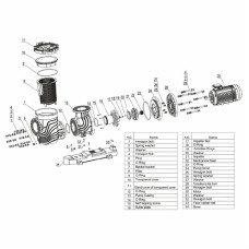 Насос Aquaviva LX SEQ2000 (380 В, 185 м3/ч, 20 HP)
