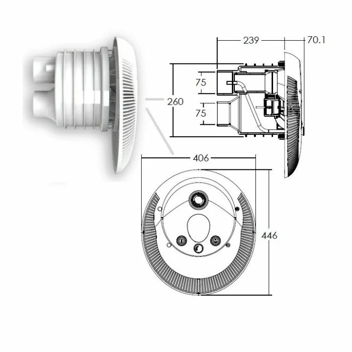 Протитечія Aquaviva WTB300T 60 м3/год (380 В)