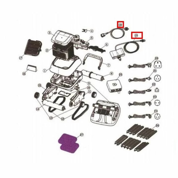 Плаваючий кабель для Aquaviva Black Pearl 7310 (33110/33290)